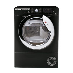 Hoover AquaVision DNC D813BB-80 Tumble Dryer, 8kg Load, B Energy Rating, Black